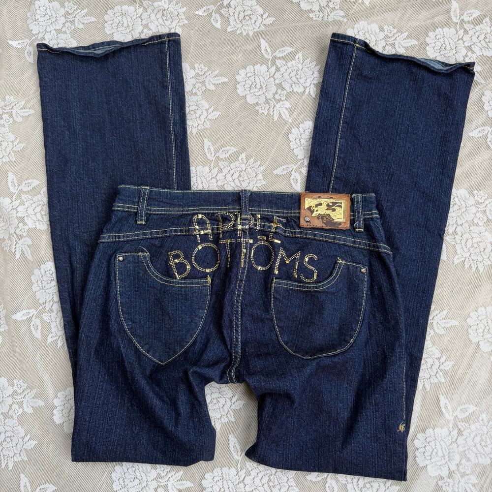 Y2K Apple Bottoms Dark Wash Studded Jeans – Size 9/10